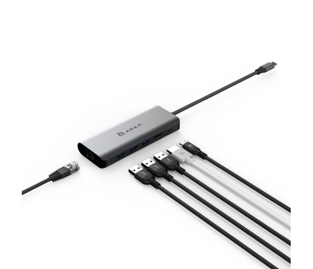ADAM elements CASA HUB A01s USB-C 4K 6 + kabel MFi-Certified USB-A/USB-C AEAAPADHUBA01SGY - 1150085 - zdjęcie 3